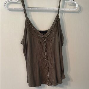 American Eagle Outfitters Dark Olive Green Knit Top